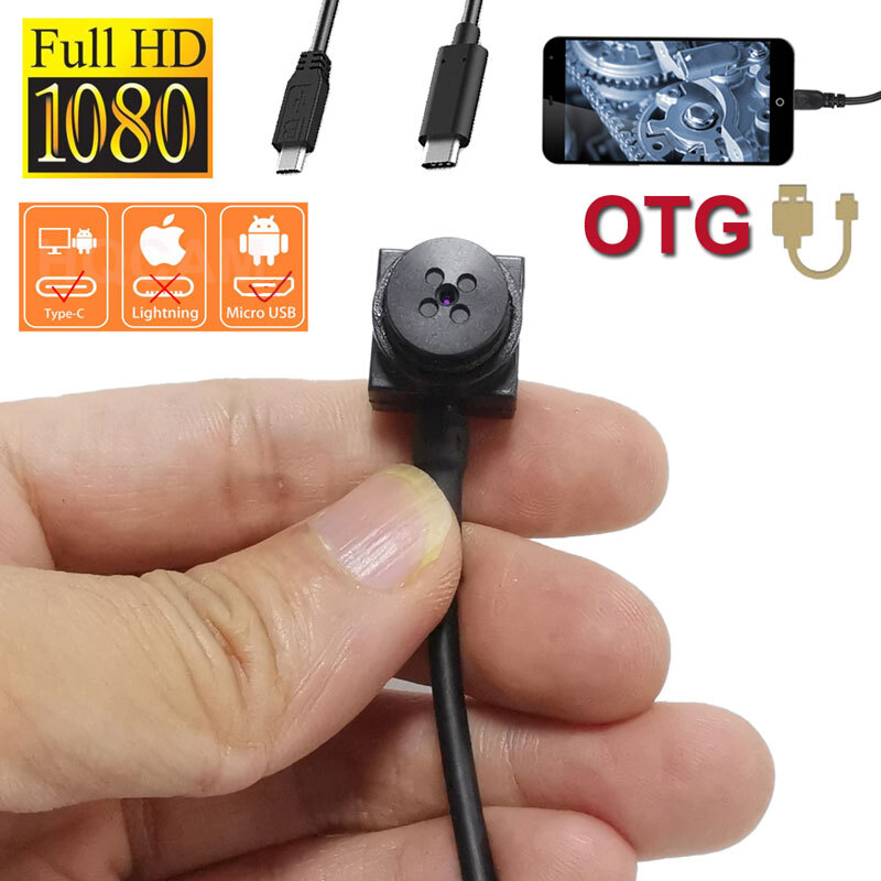 Mini 1080P HD micro Button Design smallest Tiny USB camera for Android  Phone PC