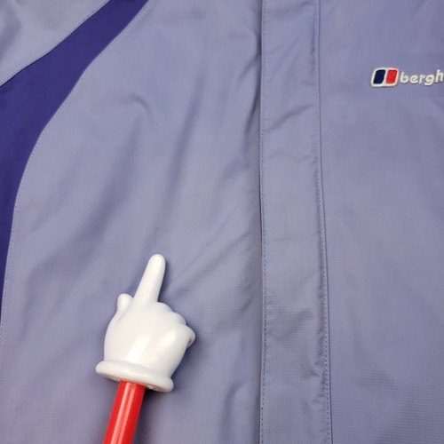 Berghaus Mujer Chaqueta de Lluvia Acolchada AQ2 Exterior Capucha Impermeable Reino Unido 14 Púrpura - Imagen 12 de 12
