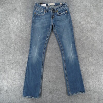 MEK Denim Jeans Womens 27 Stretch Mykonos Low Rise Med Wash Ladies