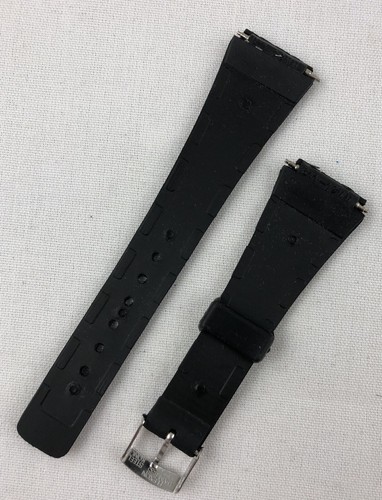 K-34 19mm Kreisler Sport Strap Black Rubber Vintage Watch Band NOS Casio Others - Picture 3 of 3