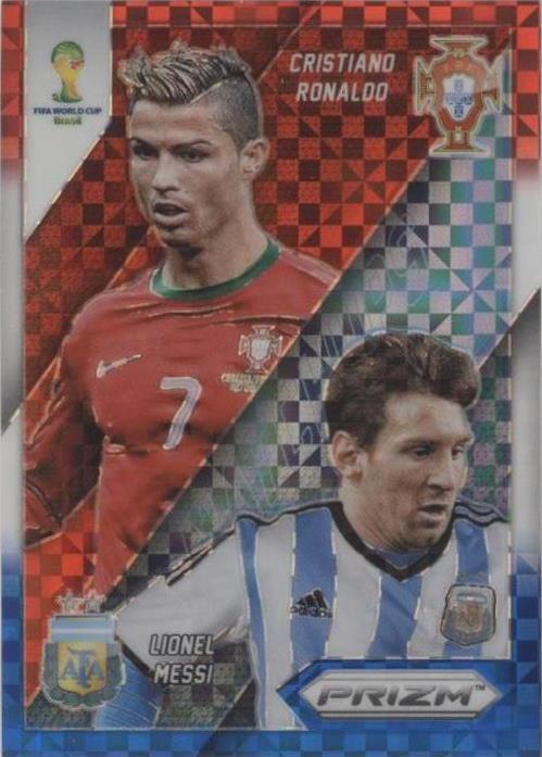 その他 2014 Panini Prizm Messi RONALDO base 2014 Panini Prizm World Cup Matchups Messi / Ronaldo Purple
