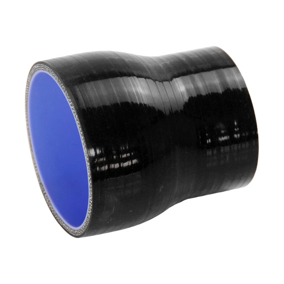 Acoplador reductor de silicona de carreras de 2" a 2,5" 51 mm-64 mm Turbo Intercooler Manguera Negro Foto 3 de 4