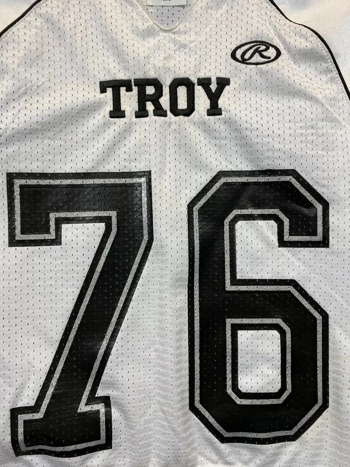Camiseta de fútbol Troy University Trojans camuflada personalizada linieros muestra diversidad M Foto 3 de 4