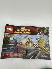 LEGO Marvel: Captain America's Avenging Cycle (6865) W/ Manual (no Minifigs)