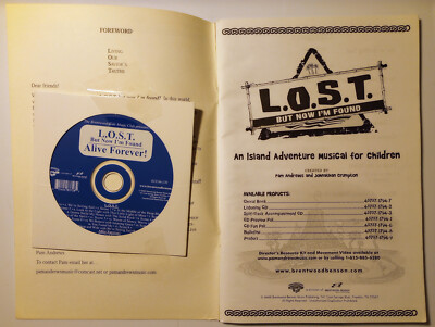 songbook CD lot LOST But Now I'm Found Pam Andrews Jonathan Crumpton 2009 Island