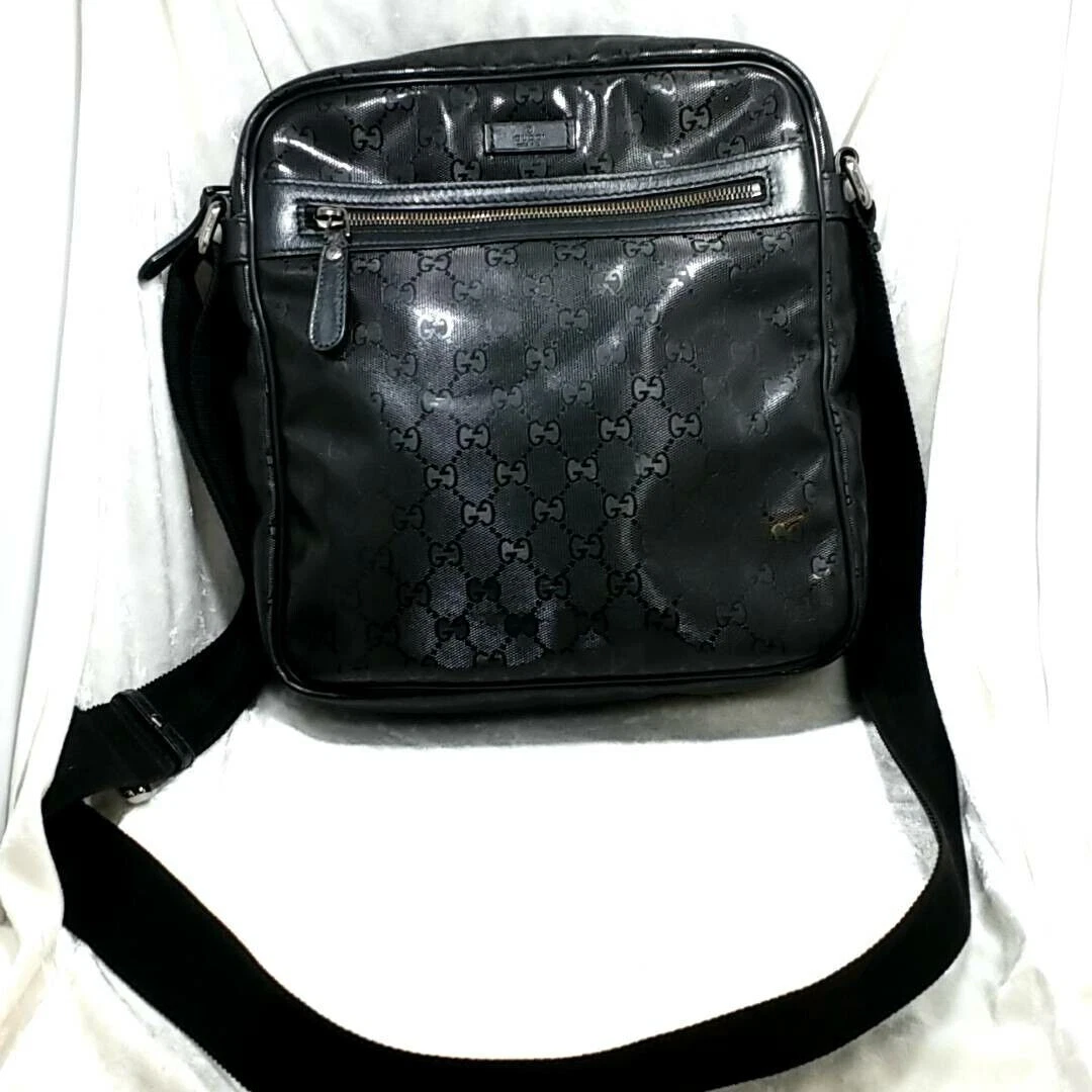 Sac bandoulière monogramme noir GUCCI GG Imprime 