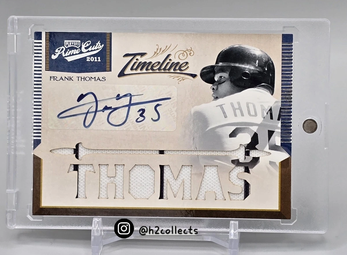 Panini Frank Thomas Autographed Baseball Sports Trading Cards