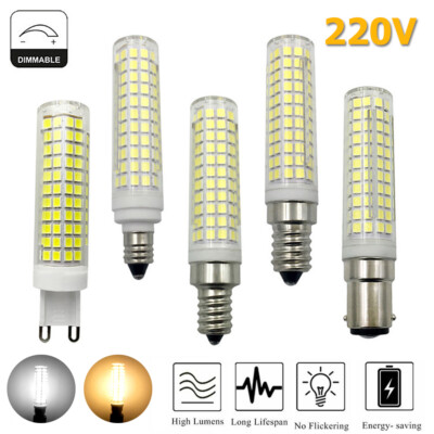 Led Light Bulb Dimmable Corn Dimmabled Warm White Ceramic Lights E12 220v G9 E11