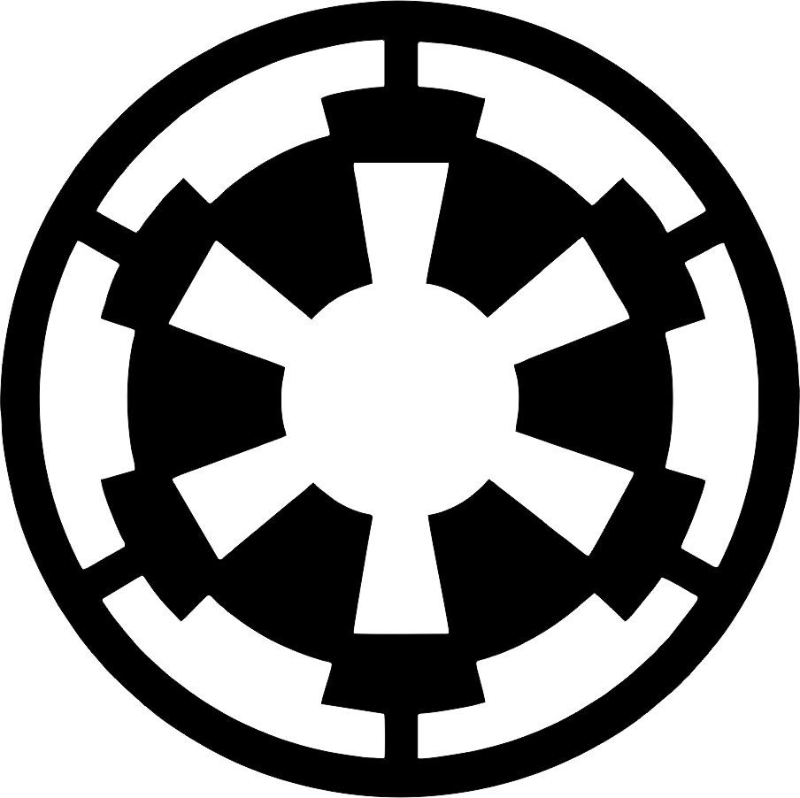 Star Wars Galactic Imperial Logo Vinyl Decal Car Bumper Window Sticker  Stencil