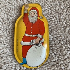 VINTAGE TIN LITHO CLICKER CLACKER NOISEMAKER TOY SANTA CHRISTMAS MADE IN JAPAN