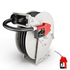 3/4" x 50ft Fuel Hose Reel 300PSI Diesel Fuel Transfer Hose for 12V Pump  Tank