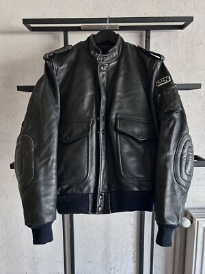 Vintage Rick Owens Chrome Hearts Style Moto Racing Leathre Jacket