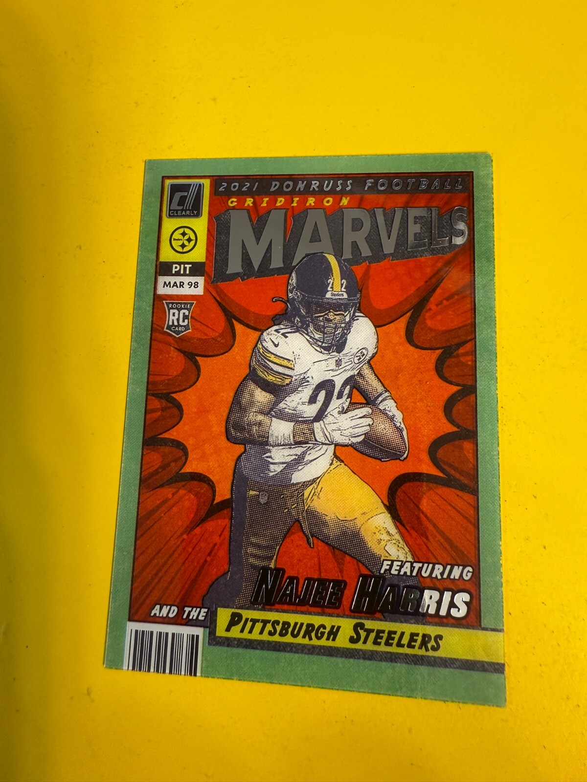 DA94026 2021 Clearly Donruss Gridiron Marvels #16 Najee Harris RC