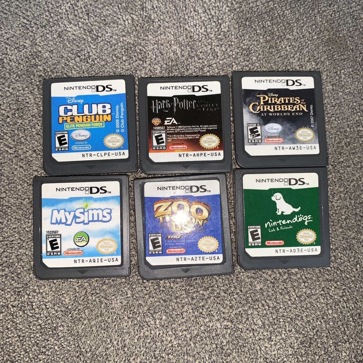 Lot Of 6 Nintendo Ds Games And Game Shark Case