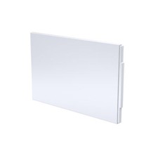 Image of Modern Bathroom Shower Bath 750mm Acrylic End Panel - Gloss White 550mm High