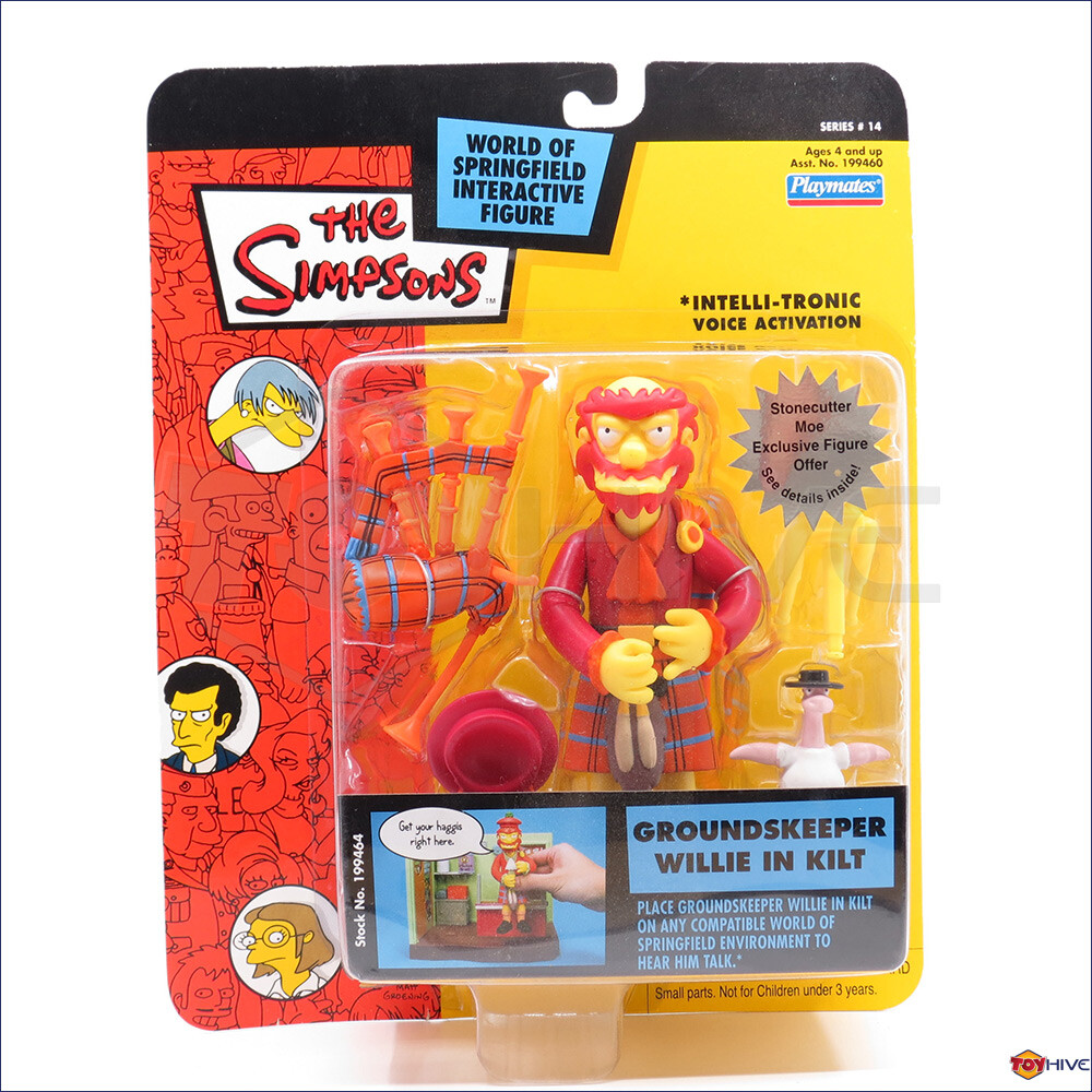 The Simpsons - Groundskeeper Willie in Kilt series 14 World of