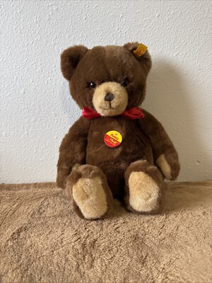 Ours en peluche Steiff 16 pouces en mohair de couleur gris