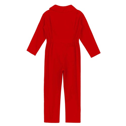 Kid Turndown Collar Coveralls Long Sleeve Jumpsuit Outwear Cosplay Dress Up - Picture 24 of 61