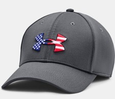 Men's UA Freedom Blitzing Hat Pitch Gray/Black Under Armour Cap Small/Medium