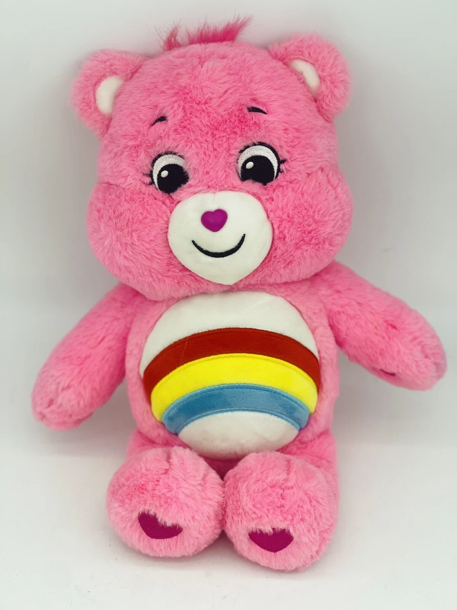 Pink care 2024 bear with rainbow