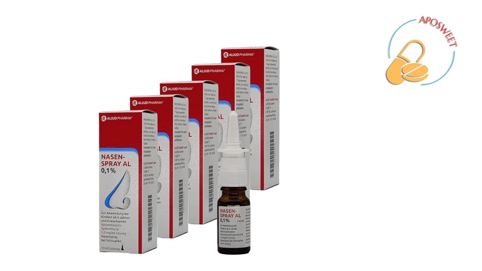 ALIUD PHARMA GMBH 5x Nasenspray AL 0,1% 10ml, PZN 03929274