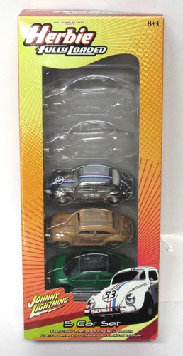 *READ* Johnny Lightning Herbie Fully Loaded 5-Pack only 3 cars 2005 *READ*