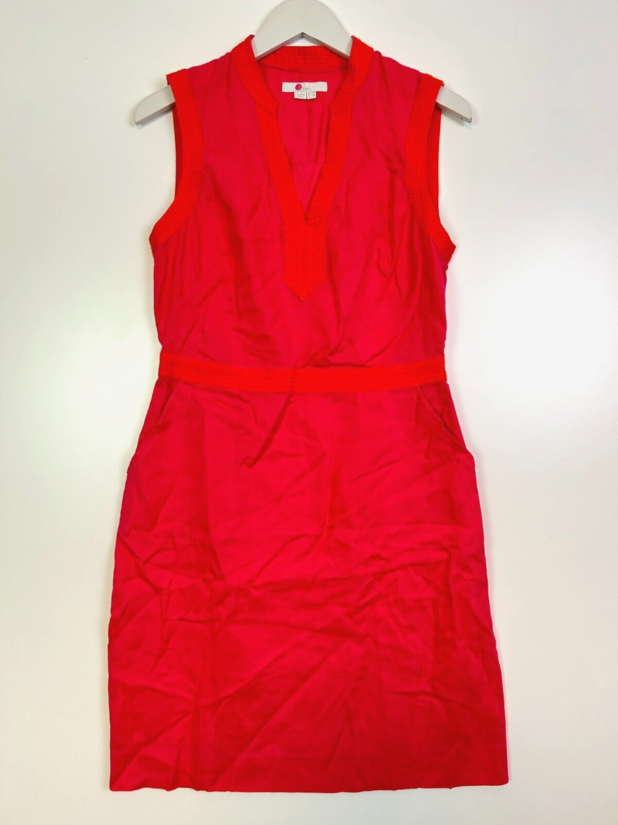 boden notch neck linen mini dress Boden Women's Carmen Linen Short Dress