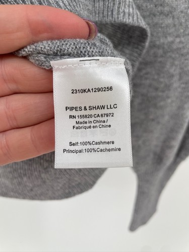 NWT VERONICA BEARD Heather Gray Nelia Cashmere Pullover Button Accent XS - Picture 7 of 9