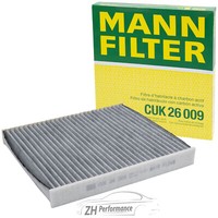 Mann-Filter CUK 26 009 Innenraum-/Pollenfilter Filter Innenraumluft Aktivkohle