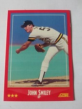 1988 SCORE JOHN SMILEY RC PITTSBURGH PIRATES #287