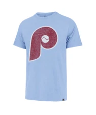 Philadelphia Phillies Throwback MLB '47 Brand Blue Men's Tee Shirt
