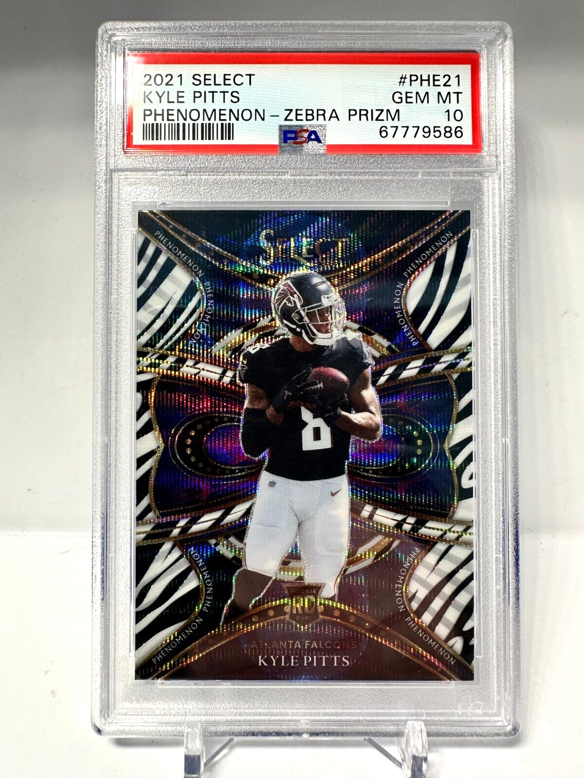 Kyle Pitts Panini Select Phenomenon #PHE21 Zebra