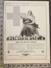 1918 RED CROSS NURSE MEDICAL DOCTOR HEALTH WW1 WARTIME MILITARY 28044