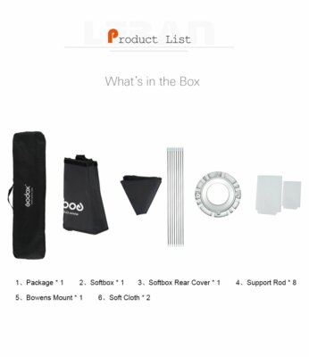 Flash Tocha Estúdio Godox Sk400ii 400w 220v Com Softbox 120cm Grid E - Foto 11