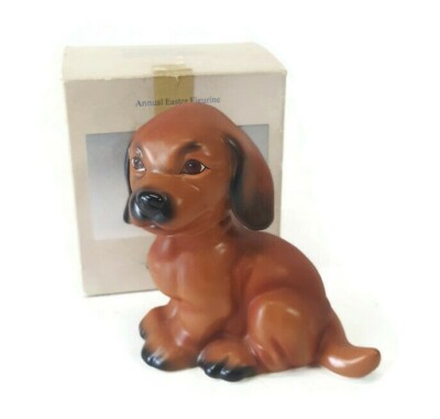 GOEBEL Puppy Dog Easter Figurine 1989 Sixth Edition W Germany Hummel Vintage