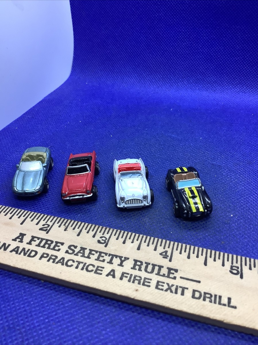 Vintage 1990s Micro Machines convertable Lot of 4 Galoob Vtg. Car