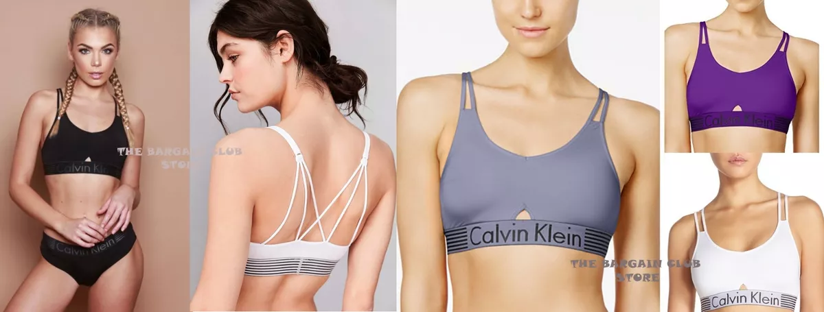 Calvin Klein Bralette Iron Strength Logo Bralette QF1537 S, M, L