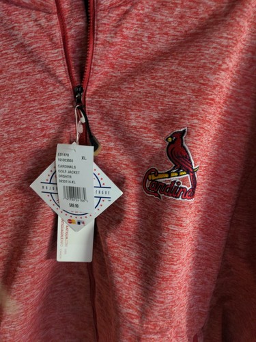 Antigua Men’s St. Louis Cardinals Full-Zip XL Golf Jacket Red DRDHTR Baseball - Picture 3 of 10