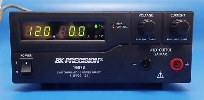 BK PRECISION MODEL 1687B 1-36V 0-10A SWITCHING DC POWER SUPPLY TESTED