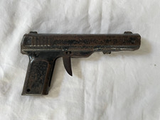 Vintage metal toy pistol, clip style, used