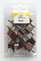 12 BodenträGer Mit Zapfen, 5 Mm, Braun, RegalbodenträGer, 922474/1172
