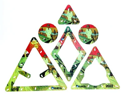 Accu-Rack Outsville Billiards Rack Template Set (Solo/9/10) - Night Cafe Design