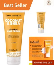 Sulfate Paraben Free Curl Cream: Nourishing Coconut Shea for Frizz Control