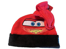 Disney Cars NWT Boy's 2T-5T Set Lightening McQueen Fleece Beanie Hat  Mittens
