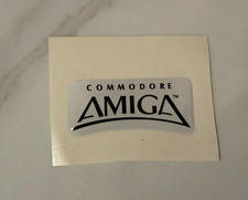 Commodore Amiga Logo Label Sticker Domed