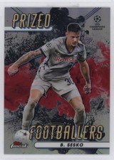 2022 Finest UEFA Club Competitions Black & Red Refractor /80 Benjamin Sesko 07yj