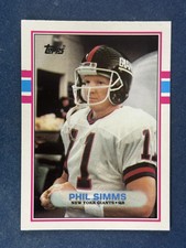 1989 Topps American/UK #12 Phil Simms New York Giants Rare!