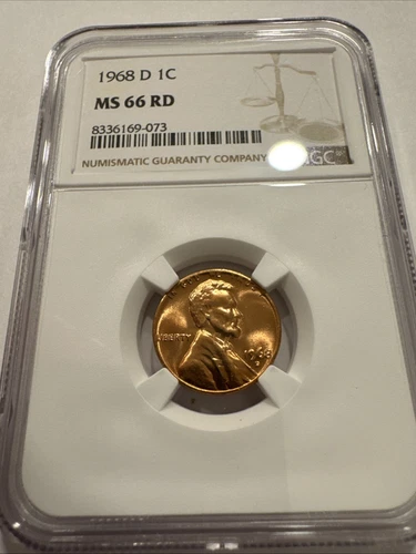 1968 D Lincoln Cent MS66 RD NGC #110 SEE DESCRIPTION