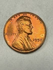 ** 1958  LINCOLN CENT- BU  (UPGRADE THAT SPOT IN YOUR SET)  VERY NICE TONER **