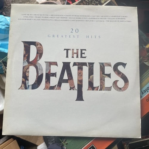 The Beatles 20 Greatest Hits LP 12" Vinyl Record 1982 Parlophone PCTC 260 G+